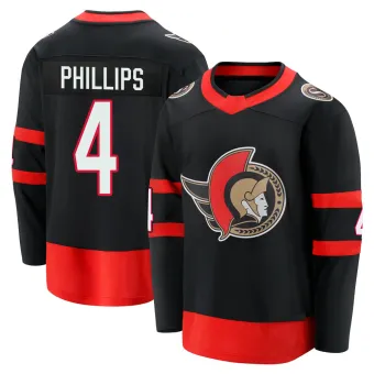 Men's Chris Phillips Ottawa Senators 2020/21 Home Premier Jersey - Black Breakaway