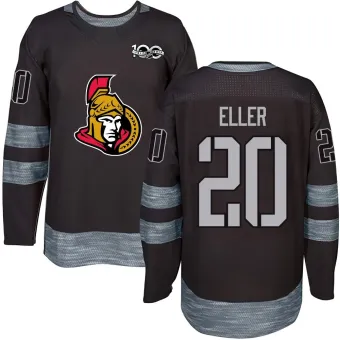 Men's Lars Eller Ottawa Senators 1917-2017 100th Anniversary Jersey - Black Authentic