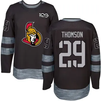 Men's Lassi Thomson Ottawa Senators 1917-2017 100th Anniversary Jersey - Black Authentic