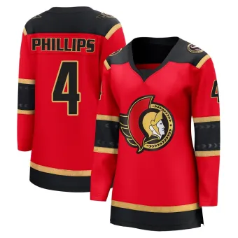 Women's Chris Phillips Ottawa Senators Alternate Jersey - Red Breakaway