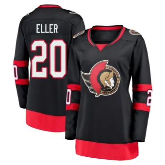 Women's Lars Eller Ottawa Senators 2020/21 Home Premier Jersey - Black Breakaway