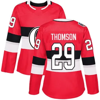 Women's Lassi Thomson Ottawa Senators 2017 100 Classic Jersey - Red Authentic