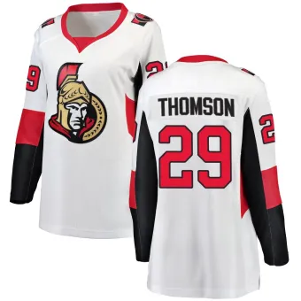 Women's Lassi Thomson Ottawa Senators Away Jersey - White Breakaway