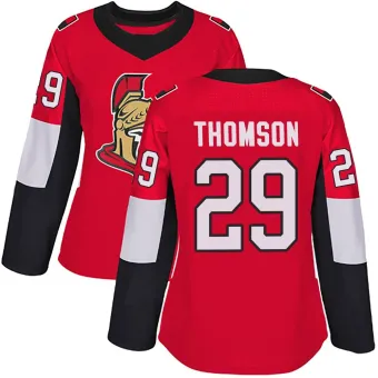 Women's Lassi Thomson Ottawa Senators Home Jersey - Red Authentic