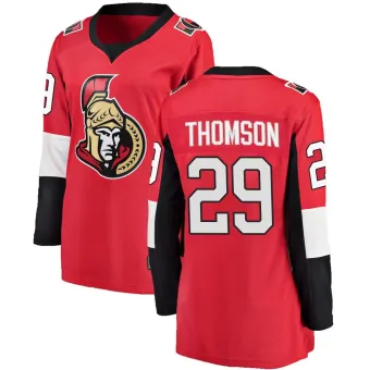 Women's Lassi Thomson Ottawa Senators Home Jersey - Red Breakaway