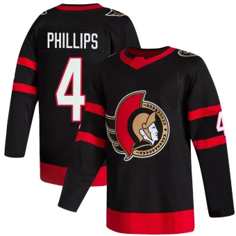 Youth Chris Phillips Ottawa Senators 2020/21 Home Jersey - Black Authentic