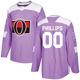 Youth Chris Phillips Ottawa Senators Fights Cancer Practice Jersey - Purple Authentic