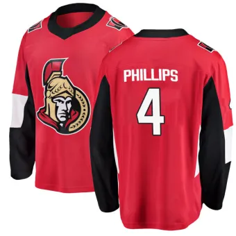 Youth Chris Phillips Ottawa Senators Home Jersey - Red Breakaway