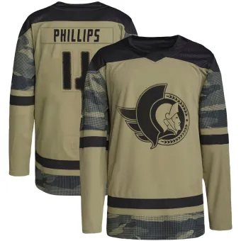 Youth Chris Phillips Ottawa Senators Military Appreciation Practice Jersey - Camo Authentic