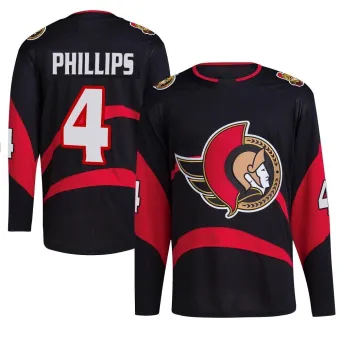Youth Chris Phillips Ottawa Senators Reverse Retro 2.0 Jersey - Black Authentic