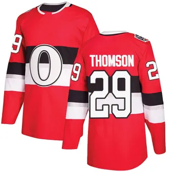Youth Lassi Thomson Ottawa Senators 2017 100 Classic Jersey - Red Authentic