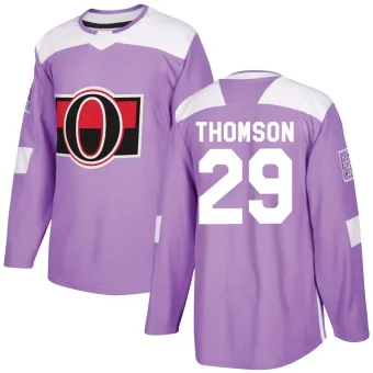 Youth Lassi Thomson Ottawa Senators Fights Cancer Practice Jersey - Purple Authentic