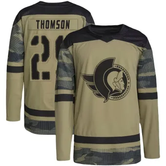 Youth Lassi Thomson Ottawa Senators Military Appreciation Practice Jersey - Camo Authentic